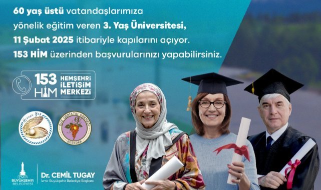 İleri Yaş İzmir Eylem Planı adım adım hayata geçiriliyor: İzmir Büyükşehir Belediyesi’nden 60 yaş ve üstü yurttaşlar için ücretsiz üniversite