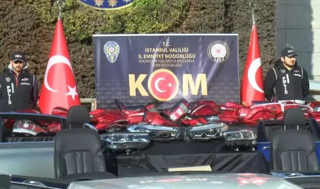 Kadıköy ve Beykoz'da 110 milyon lira değerinde kaçak yedek parça ele geçirildi
