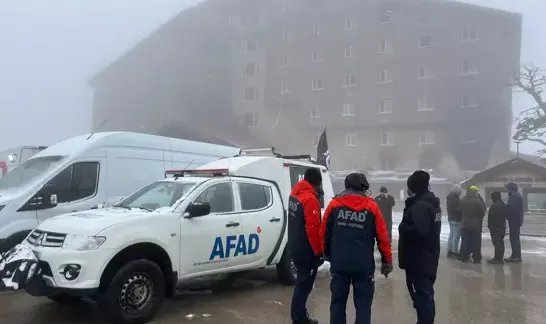 Kartalkaya’da 76 kişinin hayatını kaybettiği otelde AFAD arama yapacak