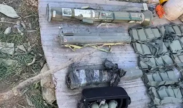 MSB: Terör örgütünün kullandığı mağarada çok sayıda silah ve mühimmat ele geçirildi