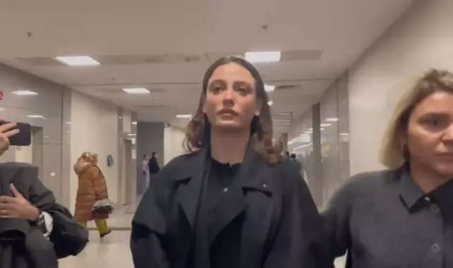 Serenay Sarıkaya Çağlayan Adliyesi'ne geldi