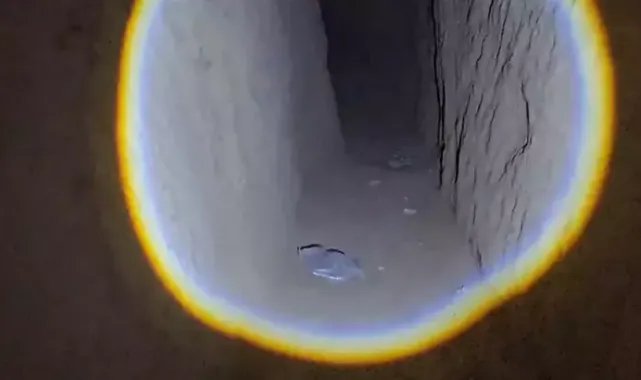 Tarihi eser arayan şüpheli 36 metre uzunluğunda tünel kazmış