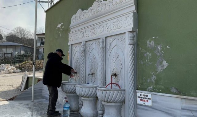 Yalova’da içme suyu köpürdü, vatandaşlar su almak için köylere koştu