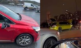 Eyüpsultan'da makas atarak ilerleyen sürücü kaza yaptı