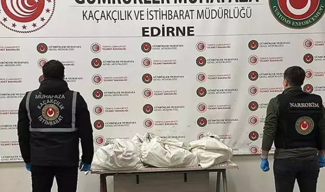 Kapıkule'de TIR'da 67 kilo uyuşturucu ele geçirildi