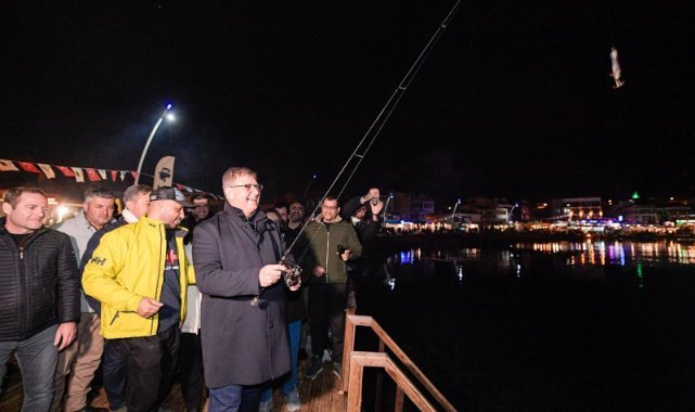 Mordoğan'da balık avı heyecanı 