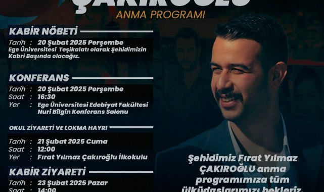 Ülkücü Şehit Fırat Yılmaz Çakıroğlu Anılıyor