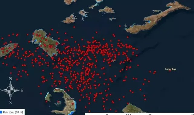 Yunanistan ve Türkiye kıyılarındaki deniz taşkın riski metre metre belirlendi