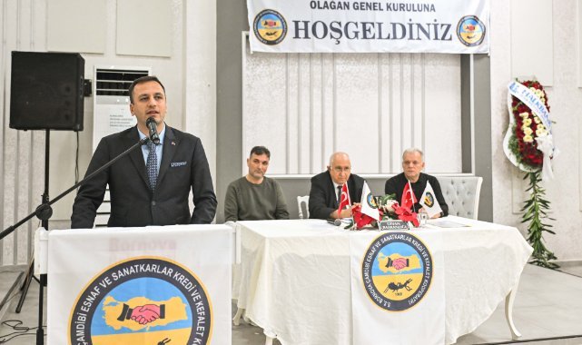 Başkan Eşki esnafın genel kurul heyecanına ortak oldu