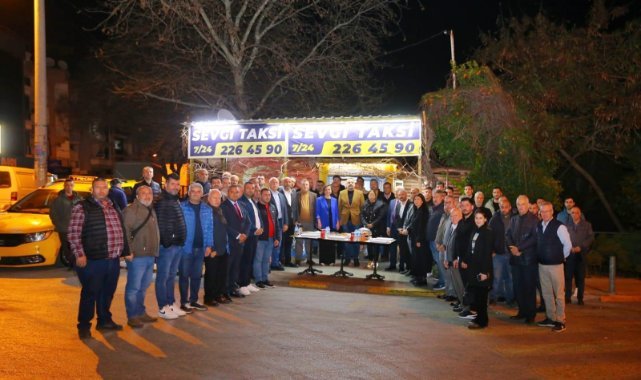 Başkan Helil Kınay, taksicilerle sahurda buluştu