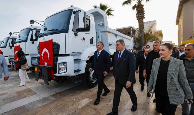 Urla Belediyesi’nde yeni hizmet araçları tanıtıldı