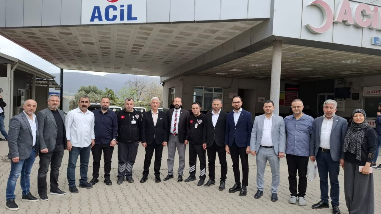 Yılmaz sağlık çalışanları ile bayramlaştı
