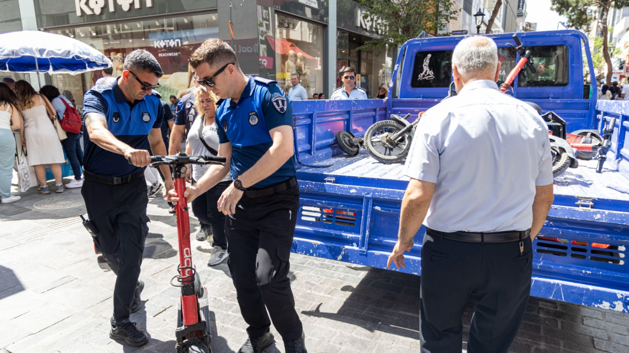 Yaya yollarında scooter ve motora geçit yok