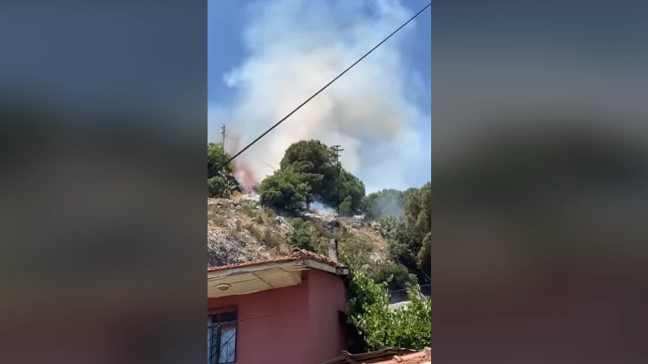 İzmir Kemalpaşa'da yangın