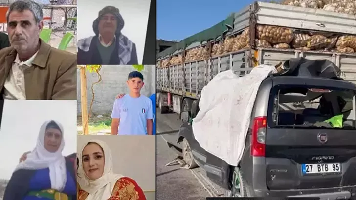 Mersin’deki kazada ölen aynı aileden 5 kişi, yan yana toprağa verildi