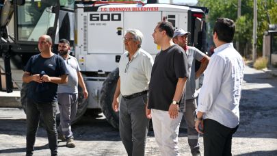 Bornova’da yol atağı: Fen İşleri her yerde
