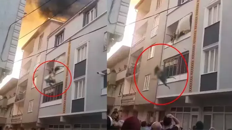 3’üncü kattan atlayan babaanne ile torunu taburcu oldu