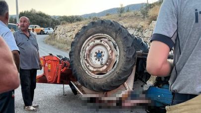 Karaburun'da traktör kazası: 1 ölü