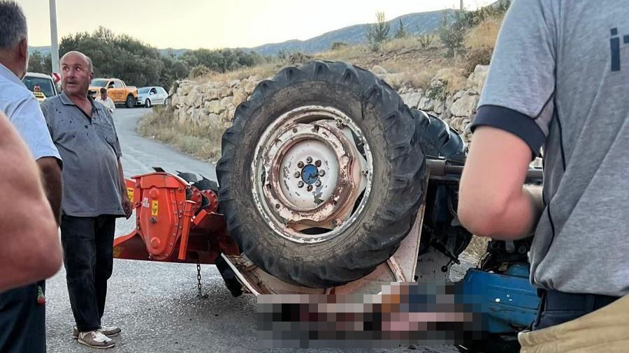 Karaburun'da traktör kazası: 1 ölü
