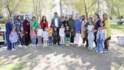 Başkan Önal, çocuklar ve annelerle doğa için buluştu