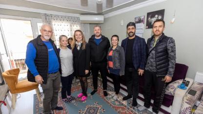Ulubatlı’da ilk doğal gaz ateşi yandı