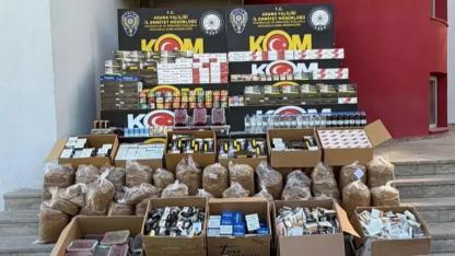 Adana'da kaçak tütün operasyonu