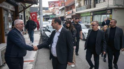 Başkan Eşki Çamdibi’nde saha mesaisinde