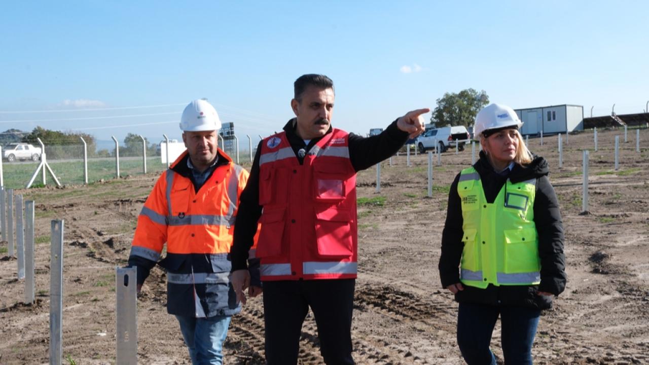 Dikili'de Güneş Enerjisi Santrali (GES) Projesi emin adımlarla ilerliyor