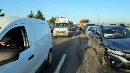 Edirne'de 10 aracın karıştığı zincirleme kaza
