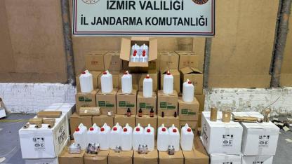 İzmir'de sahte içki operasyonu