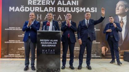 CHP Lideri Özel ve Başkan Tugay Hatay'da