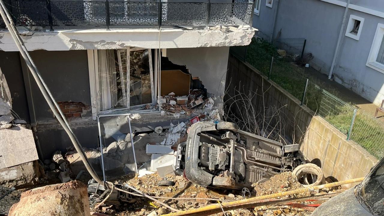İstinat duvarı çöken binanın müteahhidi gözaltına alındı
