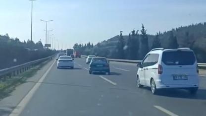 Otoyolda makas atınca 90 bin lira ceza yedi