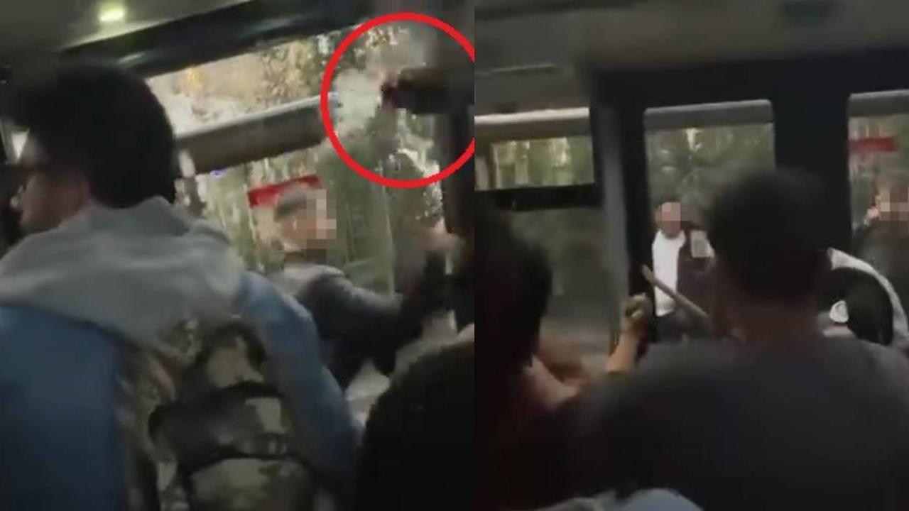 Alkollü yolcu ortalığı birbirine kattı