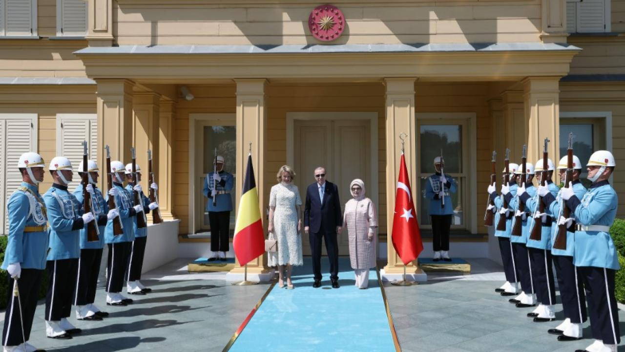 Cumhurbaşkanı Erdoğan, Belçika Kraliçesi Mathilde’i kabul etti