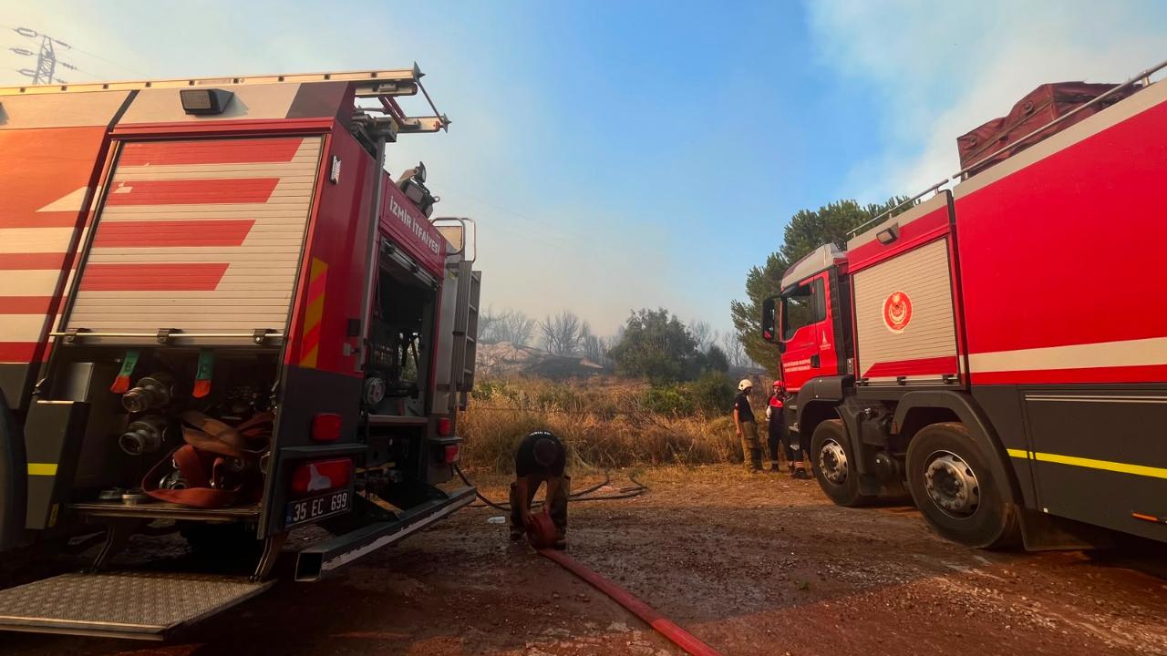Çandarlı yangını kontrol altına alındı