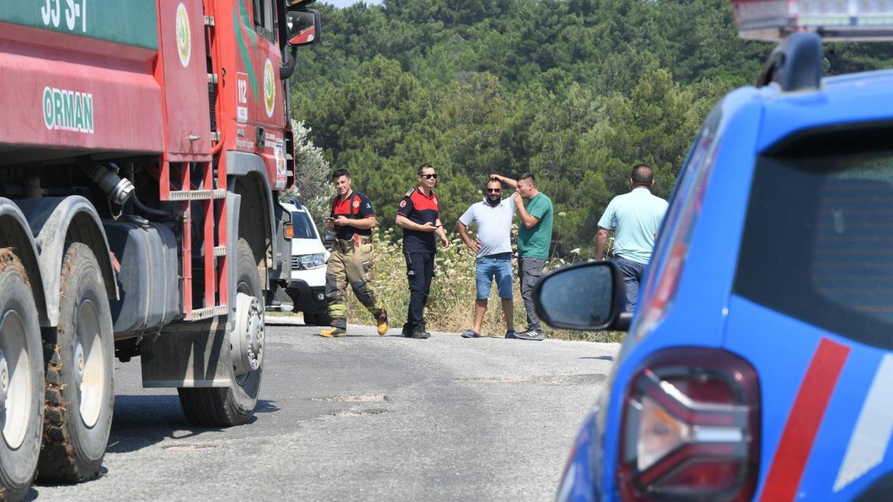 Urla Balıklova’daki orman yangını kontrol altında