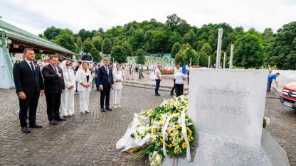 Başkan Tugay Srebrenica Katliamı’nı anma törenlerine katıldı