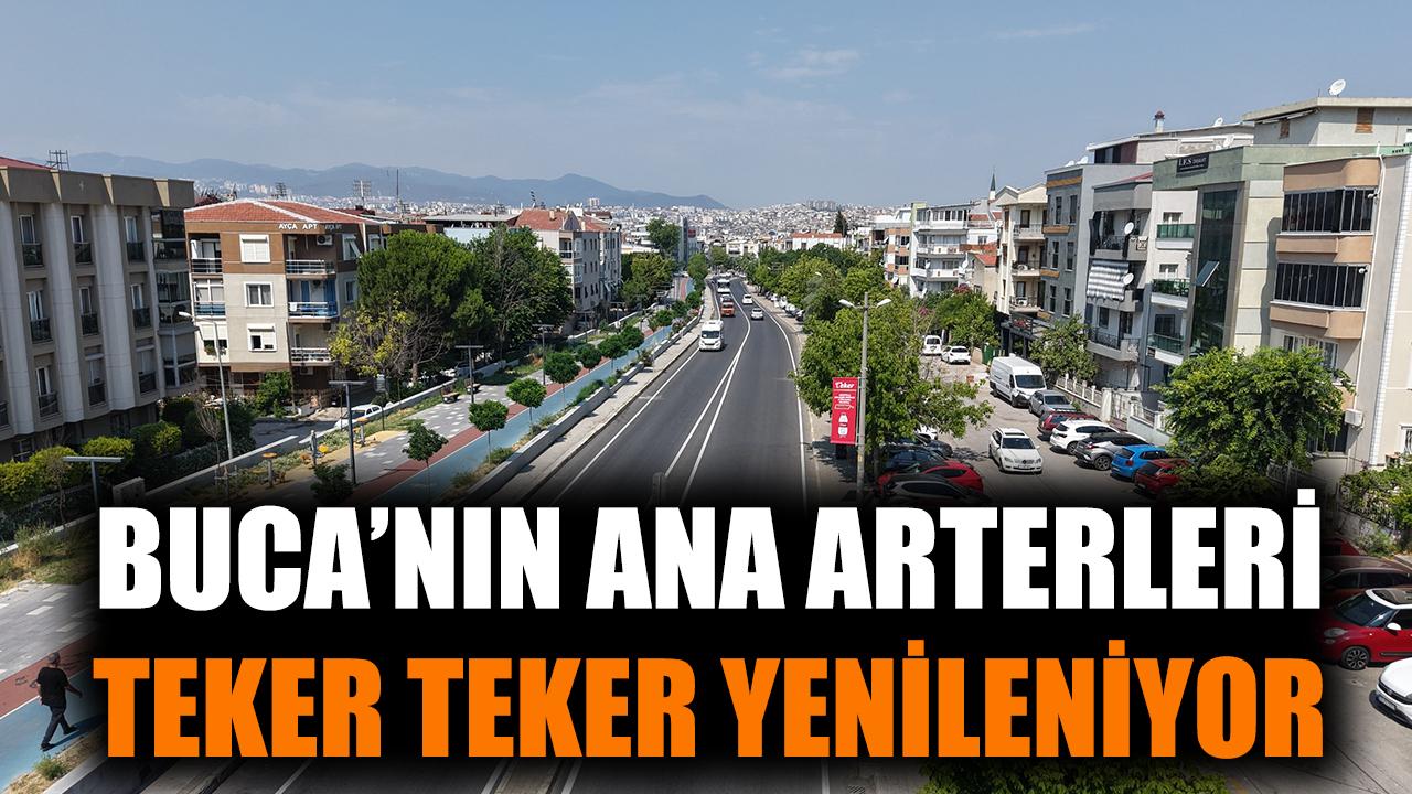 Buca’nın ana arterleri teker teker yenileniyor