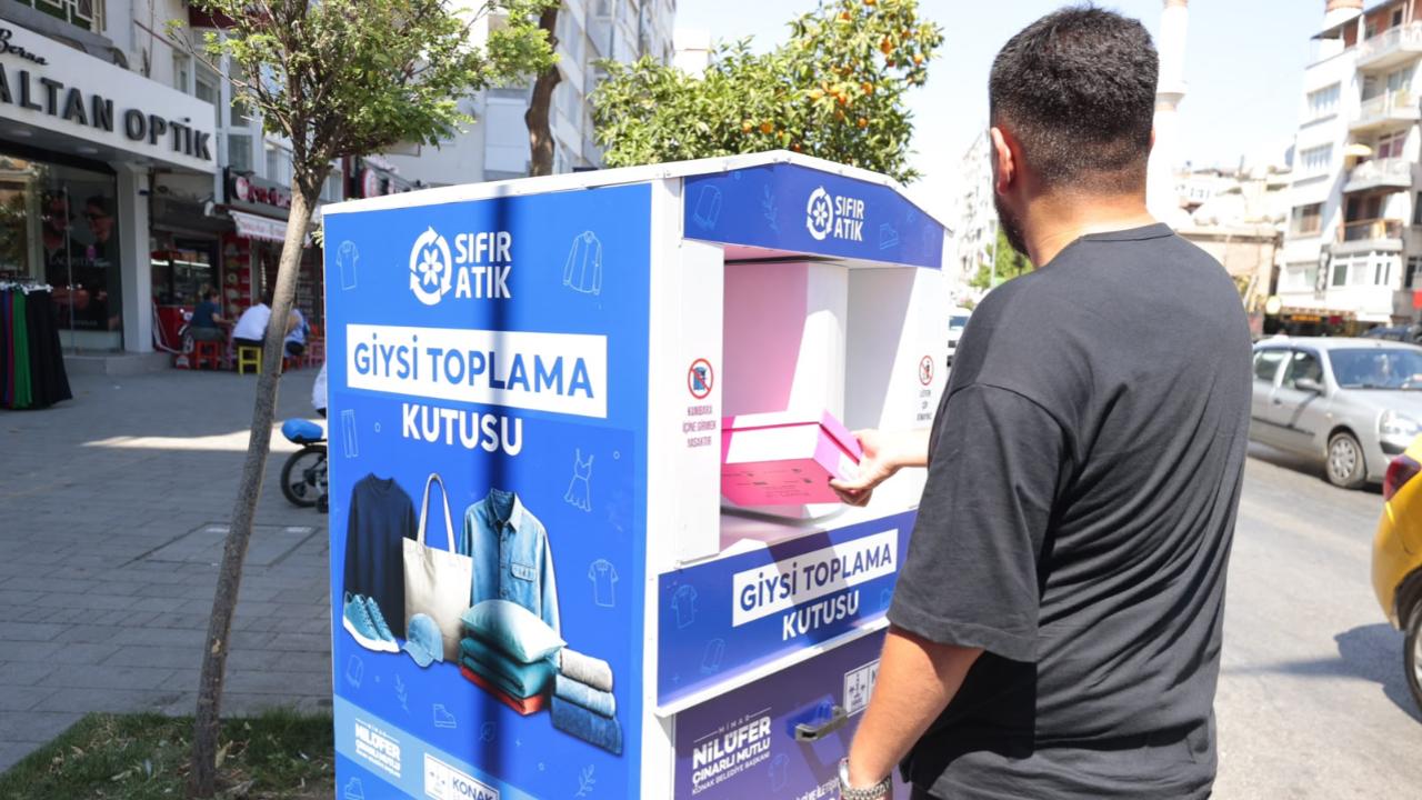 Konaklıların eski giysileri çöpe değil geri dönüşüme gidiyor