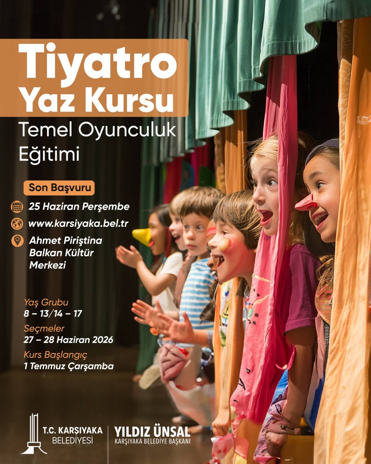 Karşıyaka Belediye Tiyatrosu yeni yeteneklerini arıyor