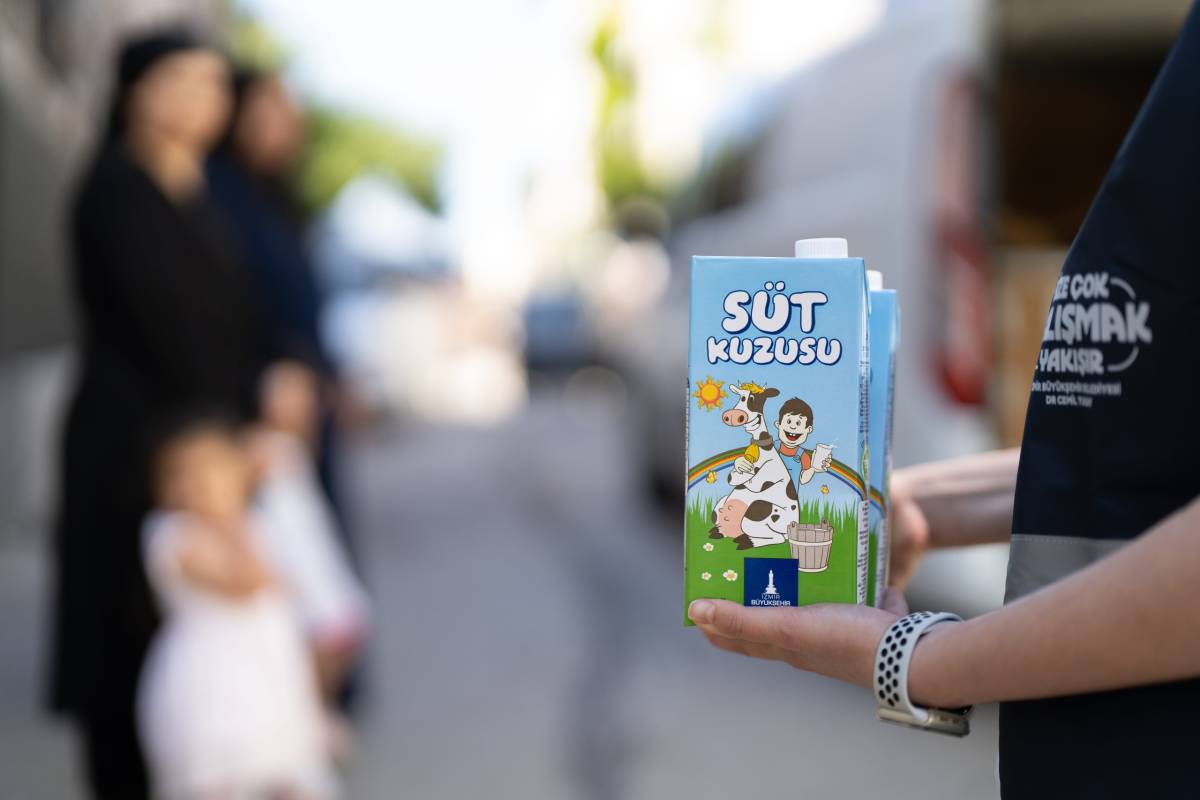 Binlerce çocuğa süt desteği başladı