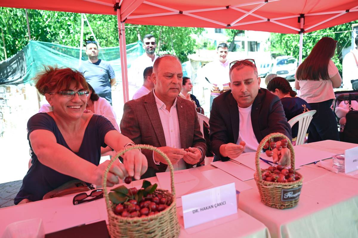 Bornova’da kiraz bereketi coşkuya dönüştü