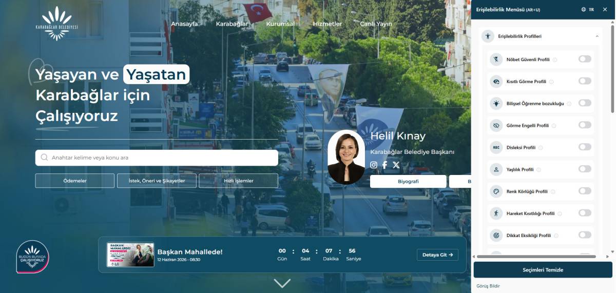 Karabağlar Belediyesi’nin Yeni Web Sitesi Hizmete Açıldı