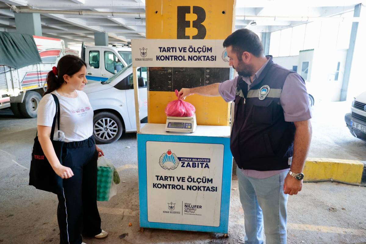 Konak’ın pazar yerlerinde güvenli alışveriş